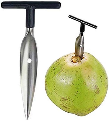 Picture of Stainless Steel Coconut Opener Tool, Coconut Driller, Travel Coconut Opener Machine, Coconut Opener Coconut Water Opener - Silver