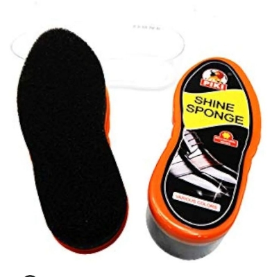 Picture of China Shoe Shine Sponge for Shoes, Boots & Many More, Instant Shoe Shining Sponge - Black