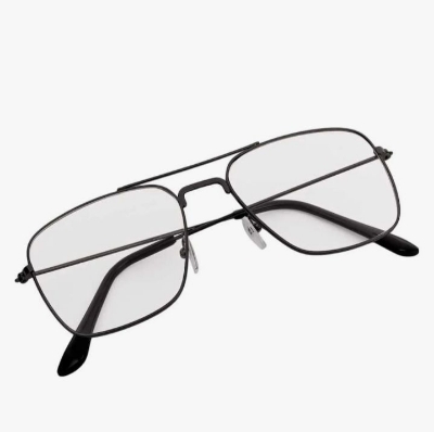 Picture of Rectangular Spectacle Frame Sunglasses, Clear Lenses - Clear