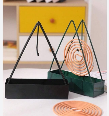 Picture of Iron Mosquito Coil Holder Triangle Coil Tray Mosquito Incense
insect repellent