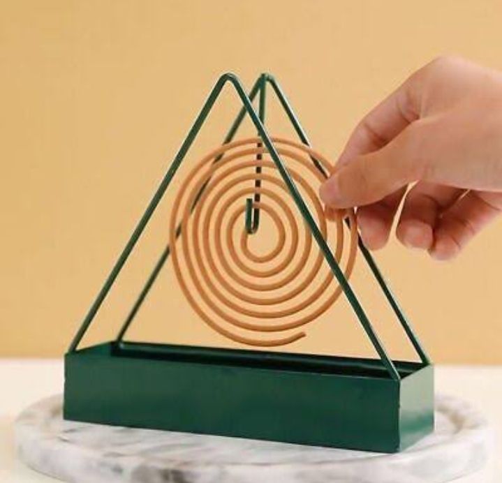 Picture of Iron Mosquito Coil Holder Triangle Coil Tray Mosquito Incense
insect repellent