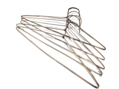 Picture of Iron Pant hanger 6 Pcs Cloth Cloth Hanger Space Saving Iron Metal Hanger for Shirts, Trousers, etc, Coats & Clothes for Wardrobe (Pack of 6) - Multicolor