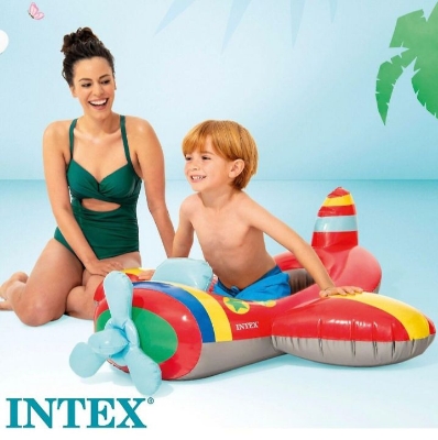 Picture of Intex Wet Set Cruiser Kids Swimming Pool Boat Rubber Tube Float Swim Ring 3-6Yrs - Multicolor