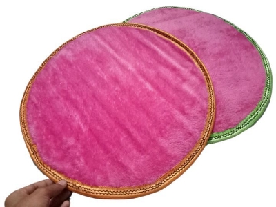 Picture of Round Soft Rug Floor Mat 1Pcs Door mat Carpet Cushion seat pad Bedroom Decor - Red