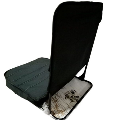 Picture of Meditation Chair | Adjustable Floor Chair with Back Support | Padded Floor Seat for Posture Support and Comfort | Portable Folds Flat for Storage | Indoor/Outdoor Use  - Grey