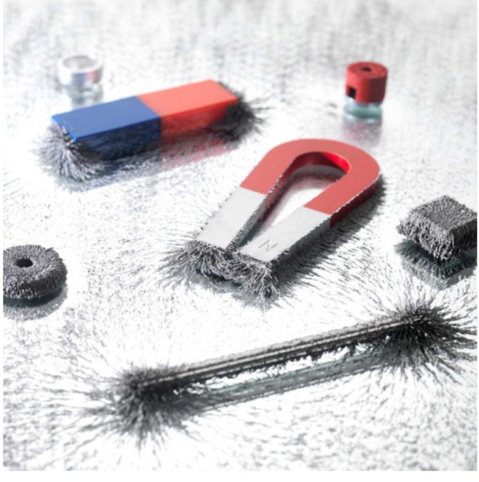 Picture of 10 PCS Physics Science Magnets KIT for Education Science Experiment Tools with Magnet Powder Including BAR/Ring/Horseshoe Magnetic toy early learning toy - Multicolor