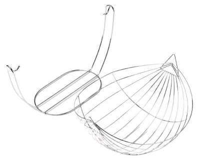 Picture of Creative Stainless Steel Fruit Basket Living Room Iron Swing Fruit Plate Household Tea Table Modern Simple European Storage Basket - Silver