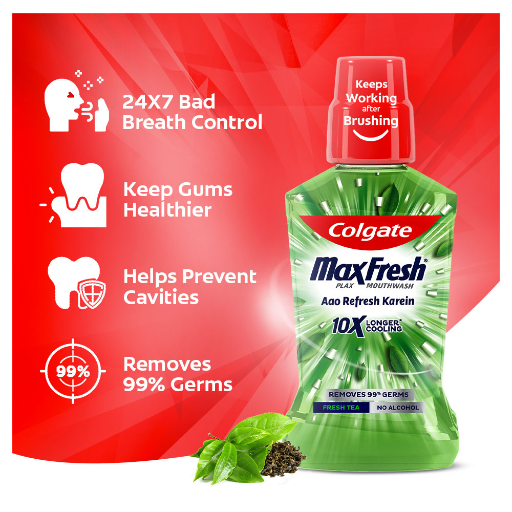 Picture of Colgate Mouthwash Fresh Tea 250ml.