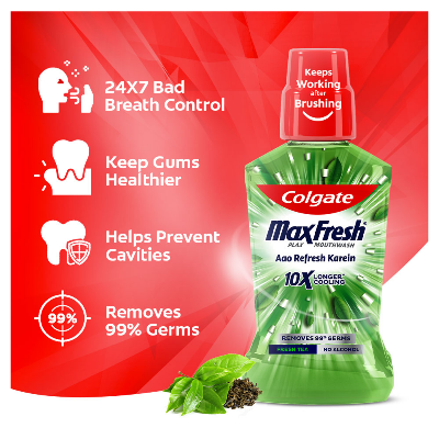 Picture of Colgate Mouthwash Fresh Tea 250ml.