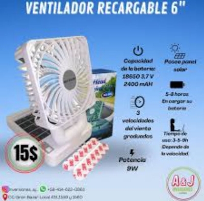 Picture of Solar Rechargeable Car dask fan solar electric doul charge fan with solar panel multicolor - Multicolor