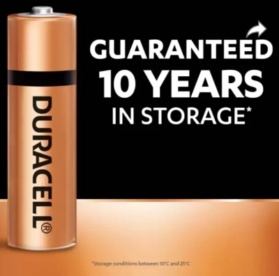 Picture of Duracell Original 1.5 AA 2 Pack Alkaline Long Lasting Battery - Black