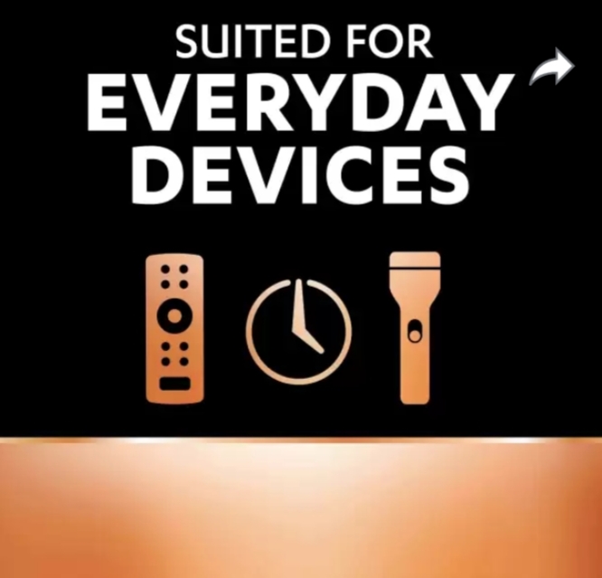 Picture of Duracell Original 1.5 AA 2 Pack Alkaline Long Lasting Battery - Black