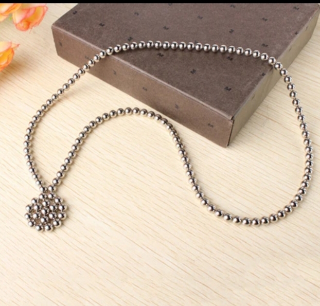 Picture of 200 Pcs Sliver DIY Neocube Magic Beads Magnetic Balls Puzzle - Silver