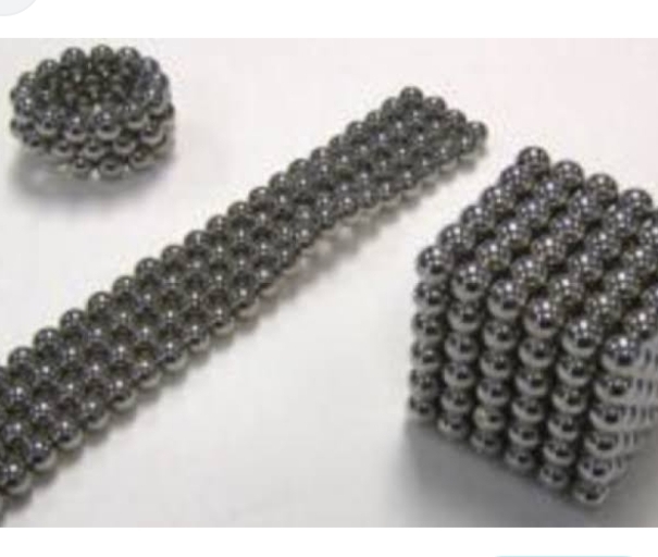 Picture of 200 Pcs Sliver DIY Neocube Magic Beads Magnetic Balls Puzzle - Silver