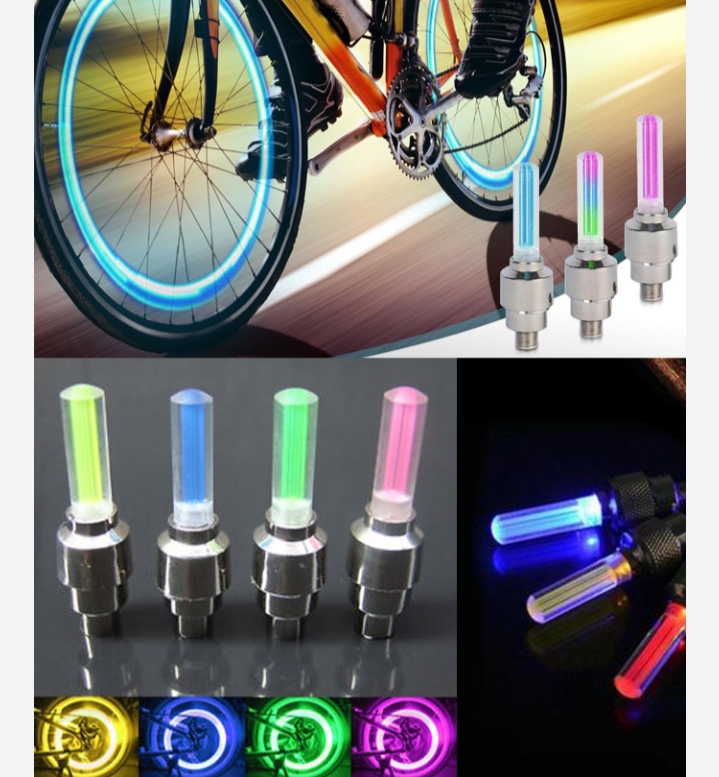 Picture of 2 Pack Bike wheel light  Motorcycle Reflection decorations wheel light - Multicolor