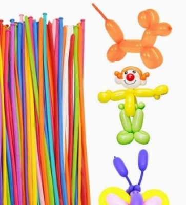 Picture of 20pcs Twisting Balloons Replacement Magic Balloons Multi Usage Latex Long Balloons for Party Wedding Decoration Mixed Color - Multicolor