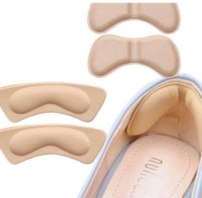 Picture of  2Pairs Unisex Sponge Toe Insert Pain Relief Forefoot Insert Non-Slip Shoes Forefoot Cushion for Foot Care Adjustable Shoe Filler(3mm) - Pink