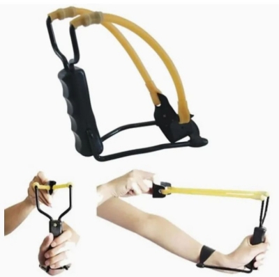 Picture of Folding Sli ng shot with Wrist Guard Jungle Hunting Catapult Outdoor Toys Competitive Game - Black