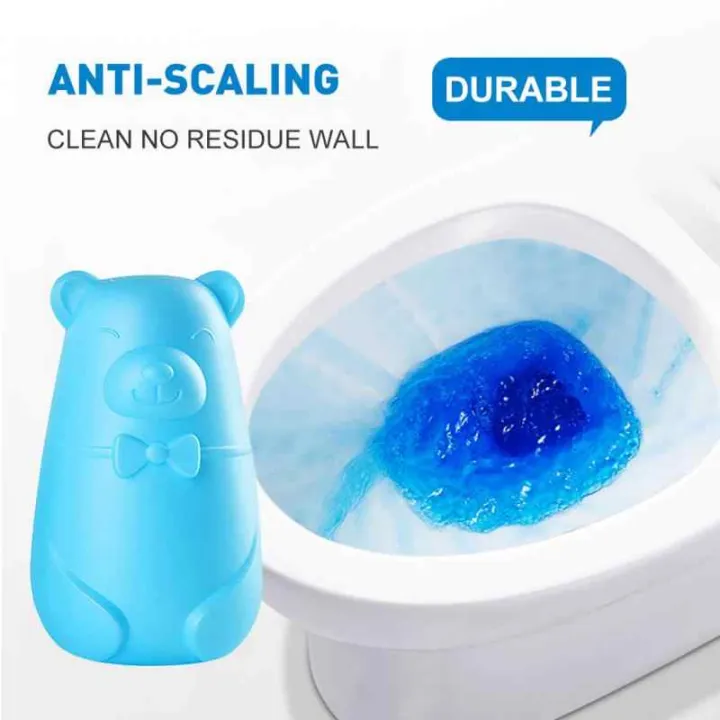Picture of Blue Bubble Toilet Cleaner Magic Automatic Flush Toilet Cleaner Helper Blue Bubble Cleaning Deodorizes For Bathroom - Blue