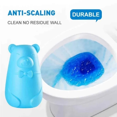 Picture of Blue Bubble Toilet Cleaner Magic Automatic Flush Toilet Cleaner Helper Blue Bubble Cleaning Deodorizes For Bathroom - Blue