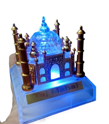 Picture of Lighting Taj mahal showpiece home office decore gift items - Clear