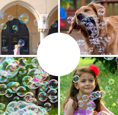 Picture of Electric Bubble toy machine Automatic Bubble Machine Bubble Blaster for Kids Extra Refill Bottle ( random color random design) - Multicolor