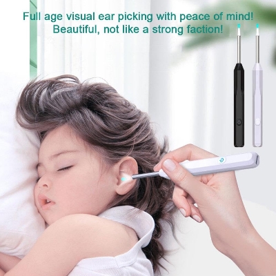 Picture of Wireless Visual Ear Wax Removal Smart Visual Ear Cleaner With Camera Endoscope 1296P Luminous Otoscope Ear Cleaning Tool


Wireless Visual Earpick