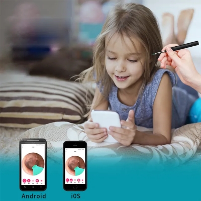 Picture of Wireless Visual Ear Wax Removal Smart Visual Ear Cleaner With Camera Endoscope 1296P Luminous Otoscope Ear Cleaning Tool


Wireless Visual Earpick