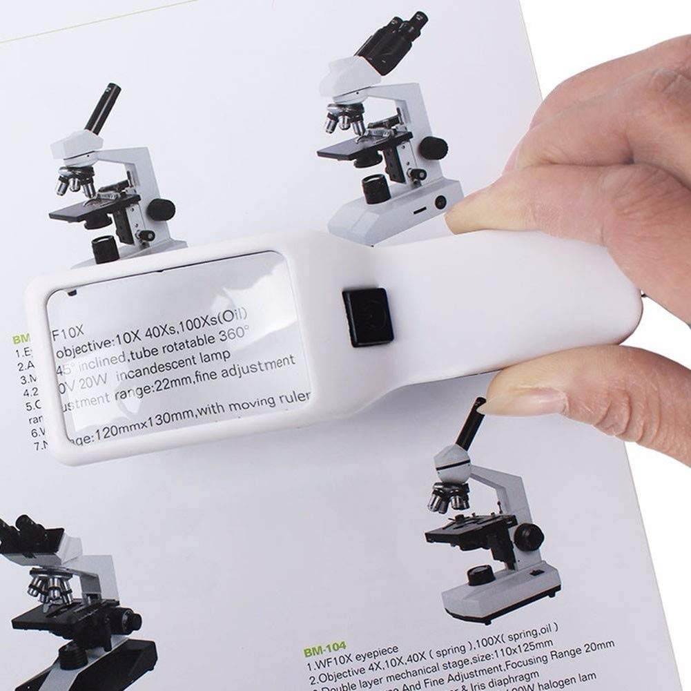 Picture of Magnifying Glass Reading Portable Magnifier Large Handheld magnifiers Used for Books Newspapers light not included