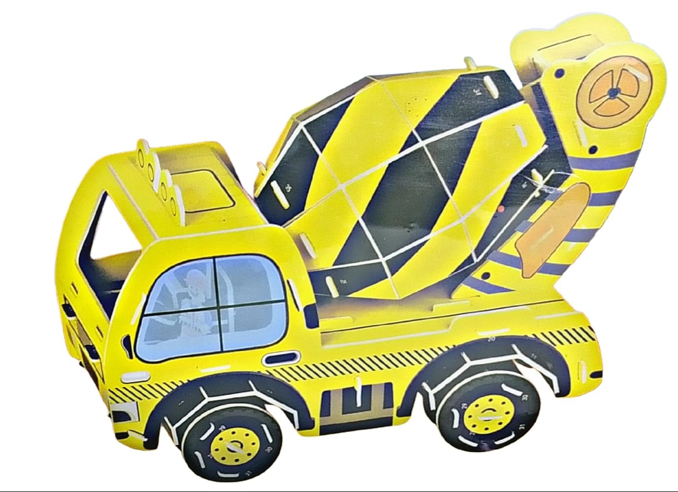 Picture of  3D Vehicle Puzzle for Kids - Educational Cardboard Puzzle with 4 Sheets  - Multicolor