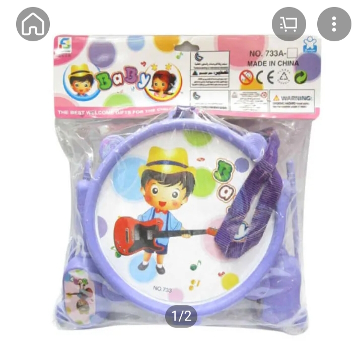 Picture of Baby Drum Set Dhol Toy For Kid-Chinese (Toys) - Multicolor