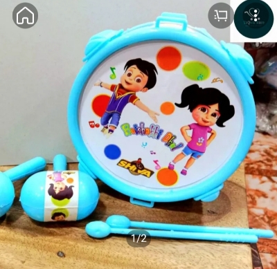 Picture of Baby Drum Set Dhol Toy For Kid-Chinese (Toys) - Multicolor