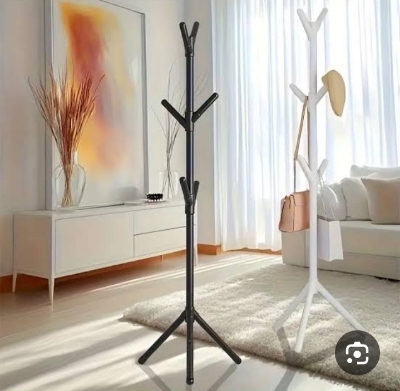 Picture of Elegant Coat, Tie And Bag - Entrance Storage Hanger Easy Assembly, Very Nice Home Decoration And Organizer (Multicolor) - Black