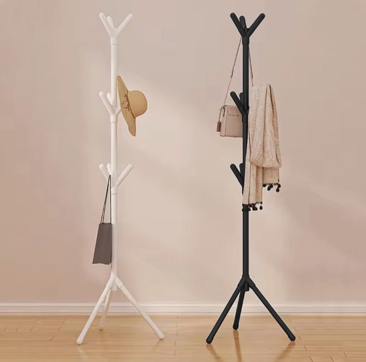 Picture of Elegant Coat, Tie And Bag - Entrance Storage Hanger Easy Assembly, Very Nice Home Decoration And Organizer (Multicolor) - Black