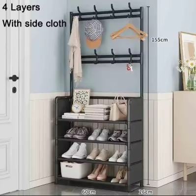 Picture of Shoe Multi-Ayer Rack High-Capacity Shoes Shelf Clothes Storage Large-capacity Floor-standing and Classified Storage Shoes Racks - Multicolor