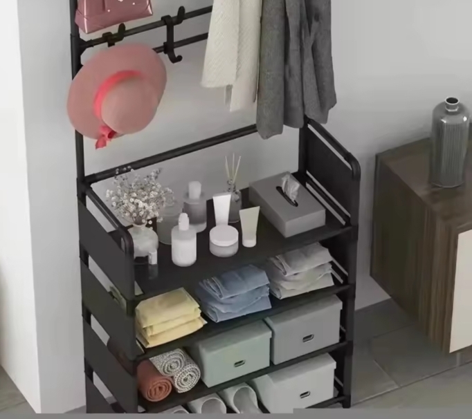 Picture of Shoe Multi-Ayer Rack High-Capacity Shoes Shelf Clothes Storage Large-capacity Floor-standing and Classified Storage Shoes Racks - Multicolor