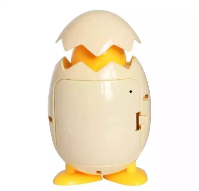 Picture of Alarm Clock Digital Duck Clock Quartz Alarm Clock Creative Chick Clock for Heavy Sleepers Kids Large Display with Snooze Time Temperature Function for Bedroom - Multicolor