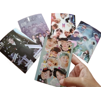 Picture of BTS 4 Pcs Self-Adhesive glue BTS kpop Sticky Photo - Multicolor