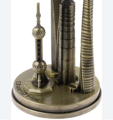 Picture of Business Oriental Pearl Tower Building Models, Home Ornaments for Office Decor(Bronze) Oriental Pearl Model - Brown