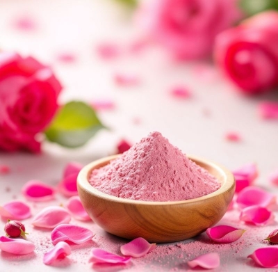 Picture of Natural Dried Rose Powder50 gms Pure Rose Petals Powder for DIY Face Masks Skincare Peel Off | Ayurvedic Skin Care Glow Recipe