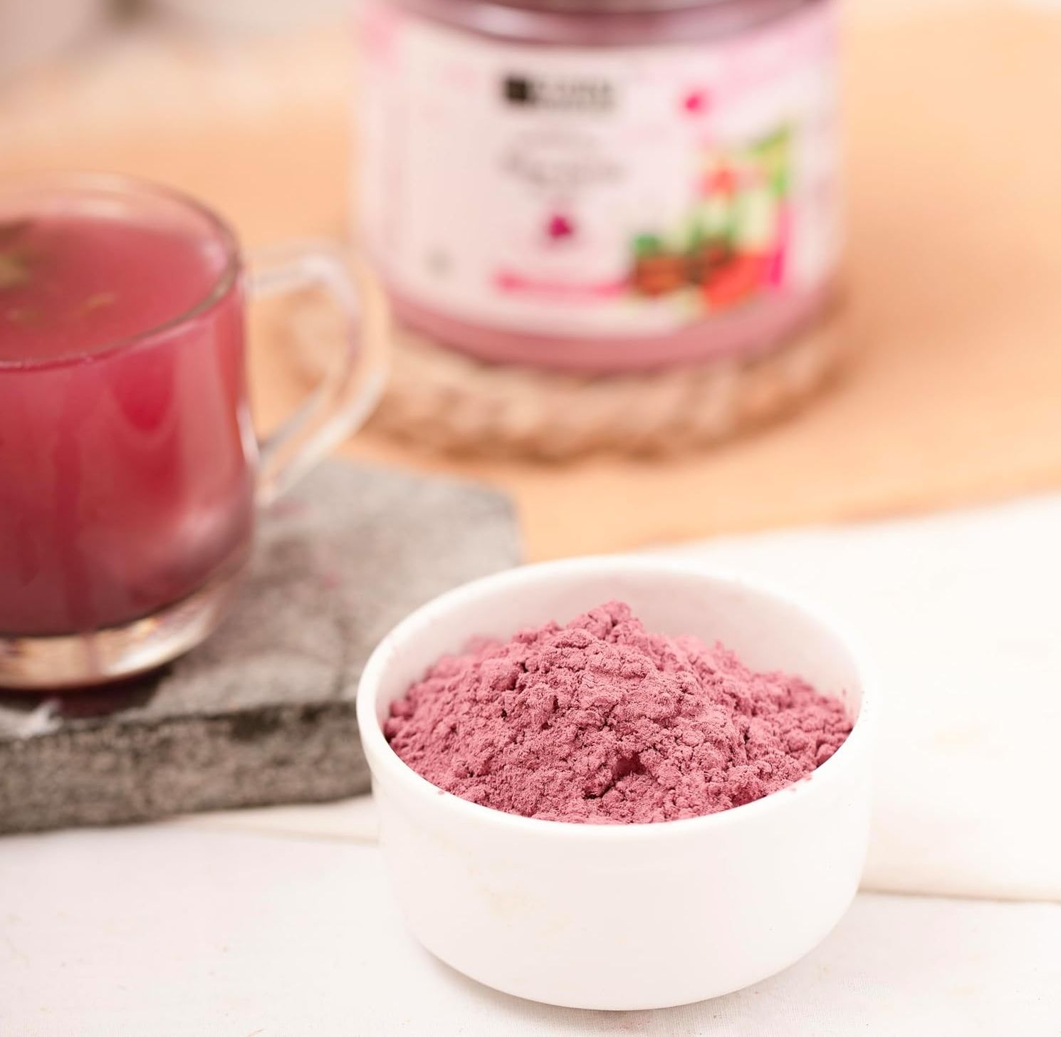 Picture of Natural Dried Rose Powder50 gms Pure Rose Petals Powder for DIY Face Masks Skincare Peel Off | Ayurvedic Skin Care Glow Recipe