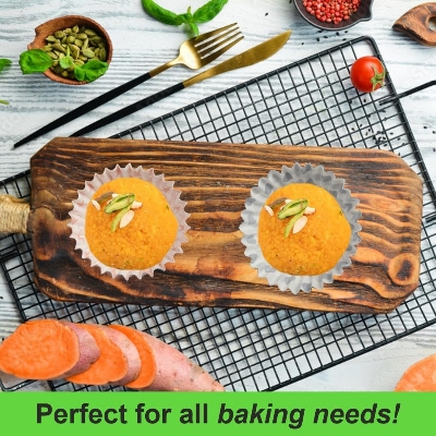 Picture of 60 Pcs Paper Baking Cupcake Liners for Muffins, Cakes, Sweets Packing Multicolour - Multicolor