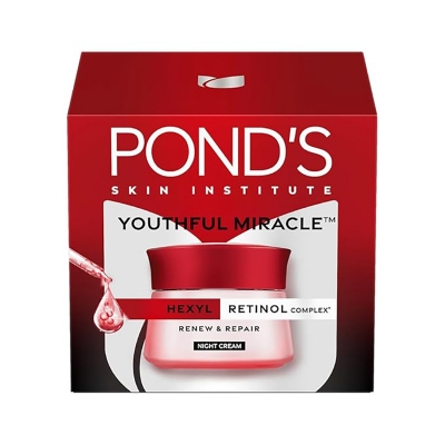 Picture of Indian Product Ponds Age miracle Youthful Glow With 10% Ratinol Collagen night Cream 50 Gm