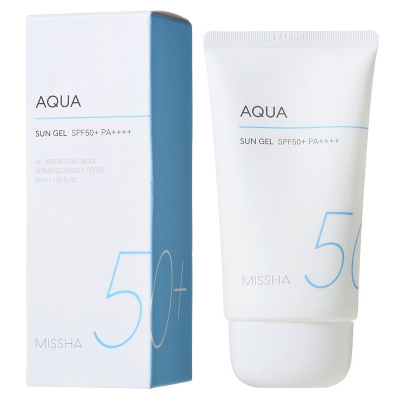 Picture of International Korean Product Missha Aqua Sun SPF50+ PA++++ used For male /female 50 Ml