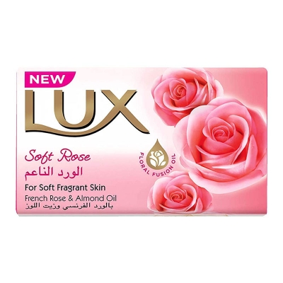 Picture of International UAE Product Lux Soft Rose For Soft fragrant Skin French rose & Almond Oil Soap 170 Gm