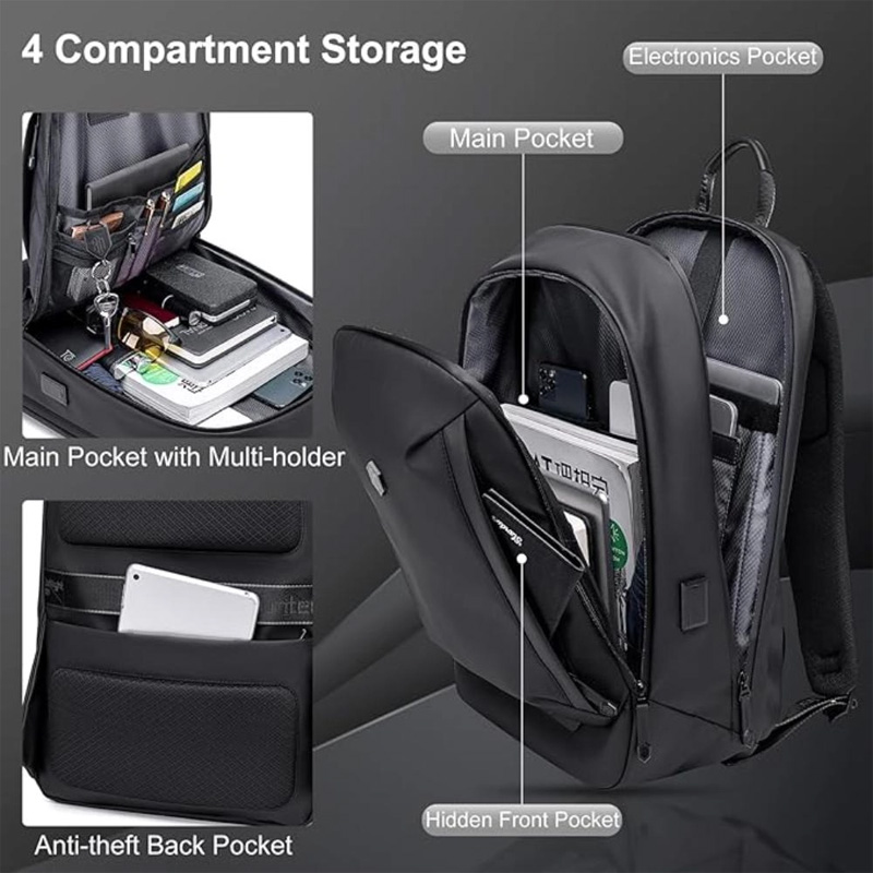 Picture of Bag | Arctic Hunter Laptop Backpack travel bag for Men(Black)