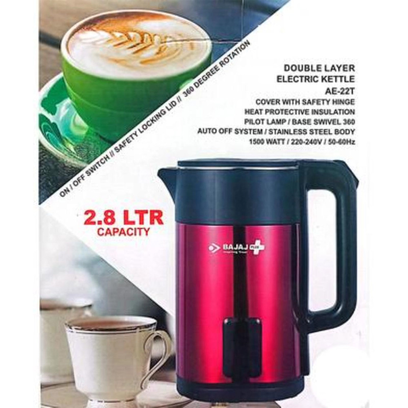 Picture of Bajaj Double Layer Electric Kettle 2.8L - Efficient Boiling for Your Daily Needs and Home Uses