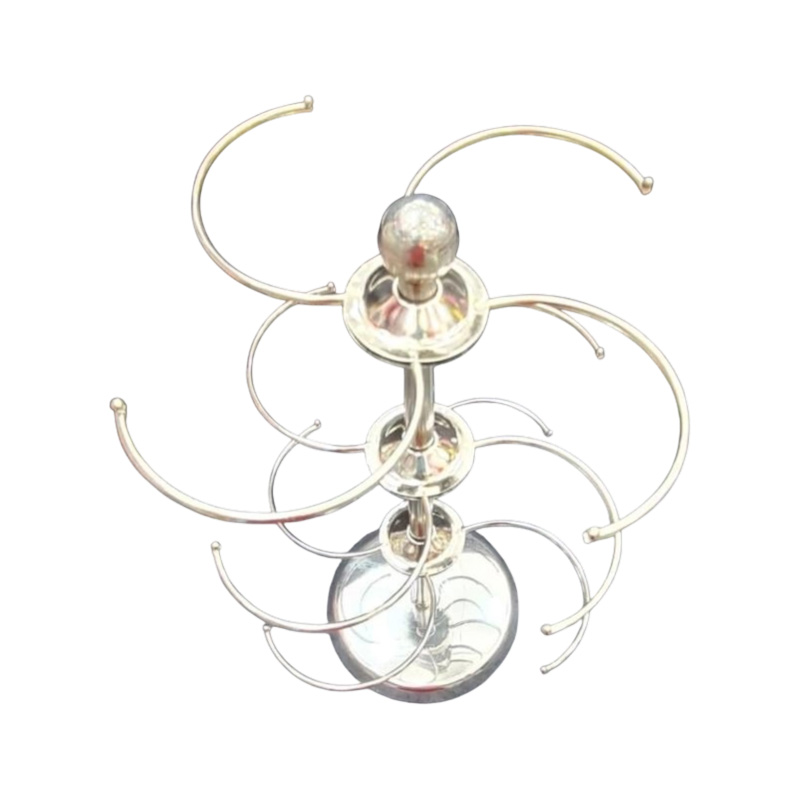 Picture of 12 Stick Churir Alna Steel Twelve Stick - Curi Rakhar Stand Theft Stand - Keep Your Churis Organized With This Steel Churir Alna Featuring Twelve Sticks(Silver)