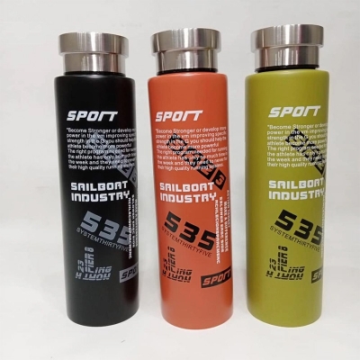 Picture of 800Ml Sport Stainless Steel Water Bottle Thermos - Keep Your Drinks Hot Or Cold For Hours With This Insulated Water Bottle