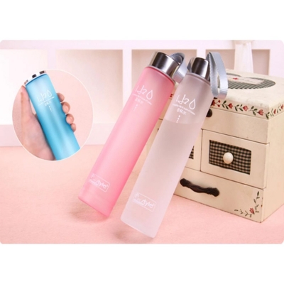Picture of Frosted Plastic Bottle Colorful water bottle eco friendly frosted plastic water bottle 280ml